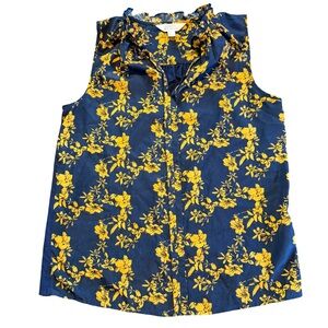 Market & Spruce Floral Sleeveless Blouse